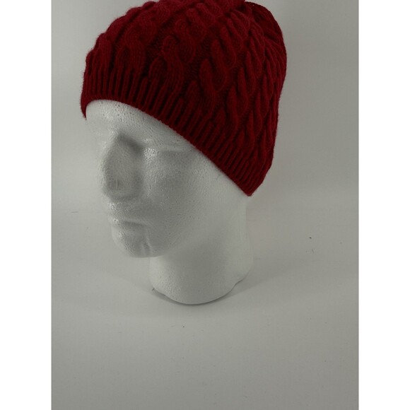 Richardson Red cable knit beanie Korea vintage acrylic - Picture 2 of 11